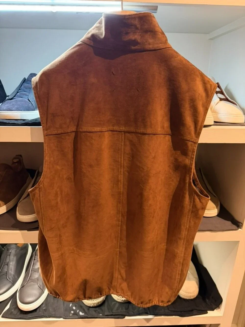 Brunello Cucinelli Suede Vest in Men’s Medium